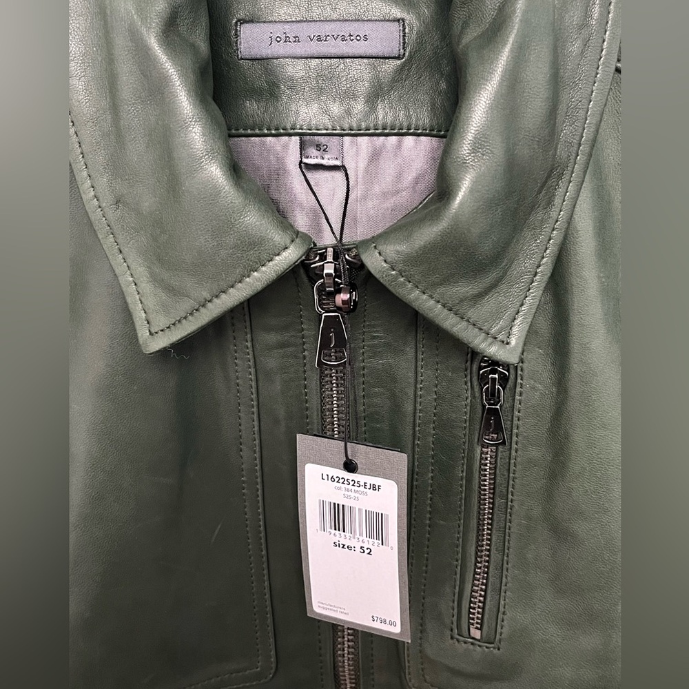 John Varvatos Kai Aviator Jacket Size EU 52 USA 42 Brand new with tags. - Picture 14 of 16